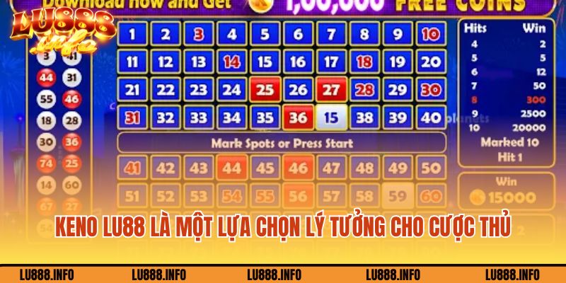 Keno Lu888 là một lựa chọn lý tưởng cho cược thủ yêu thích sự may mắn