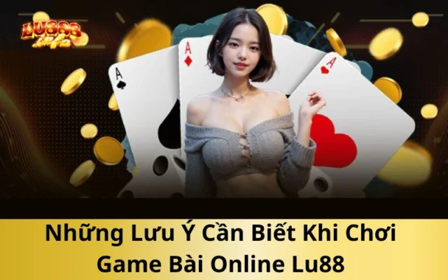 Những Lưu Ý Cần Biết Khi Chơi Game Bài Online Lu88
